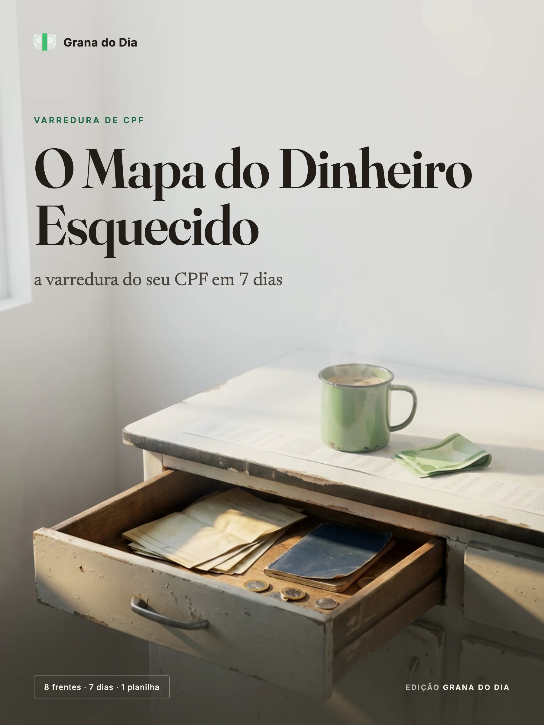 Capa do guia O Mapa do Dinheiro Esquecido